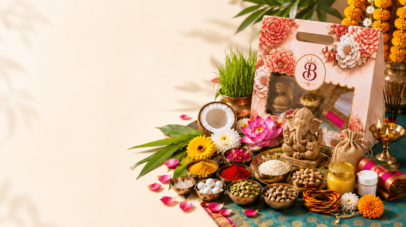 BHORKIT puja kit in Patna with Ganesh idol, haldi, kumkum and devotional essentials