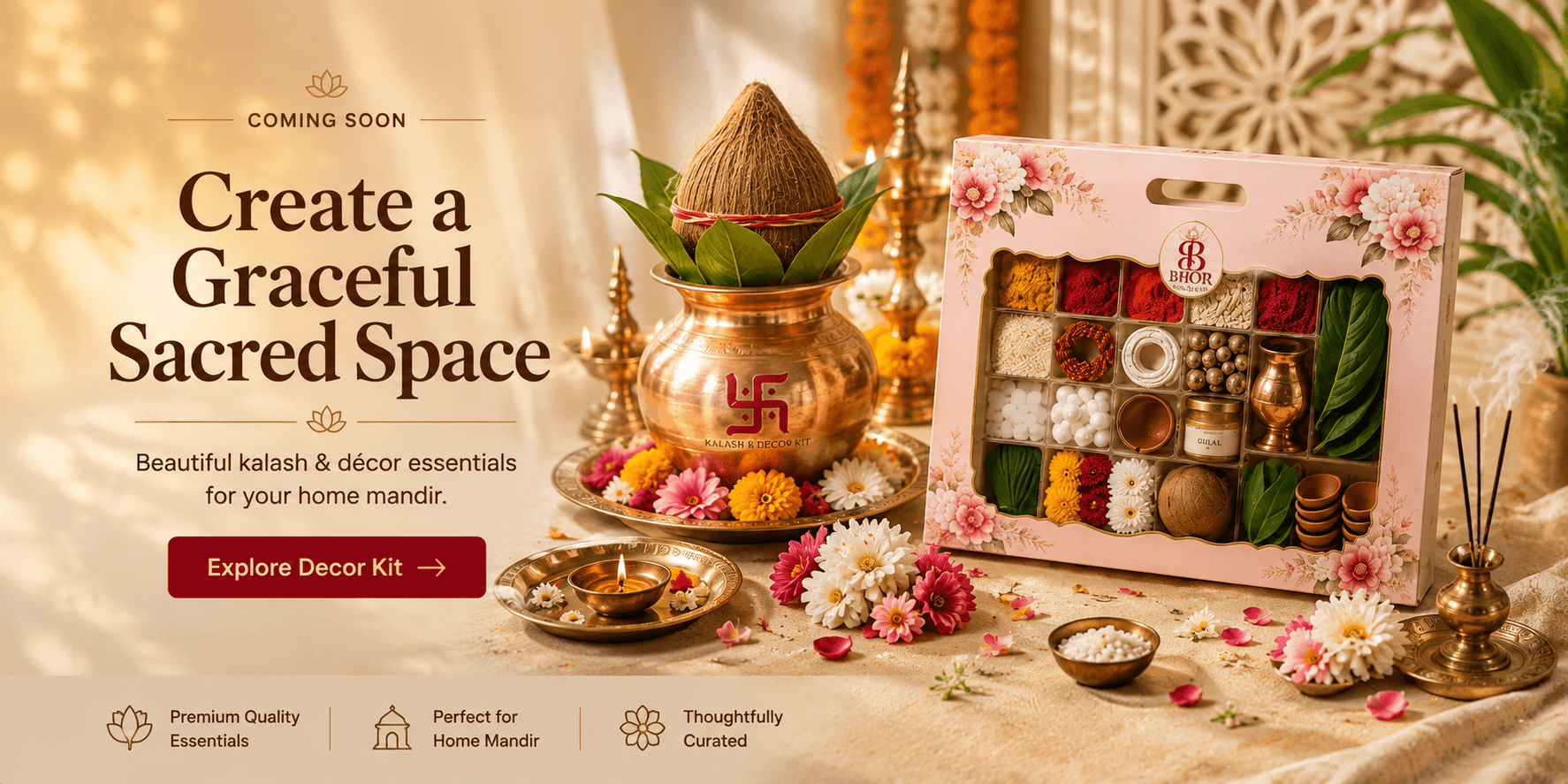 BHORKIT festival puja kit collection banner